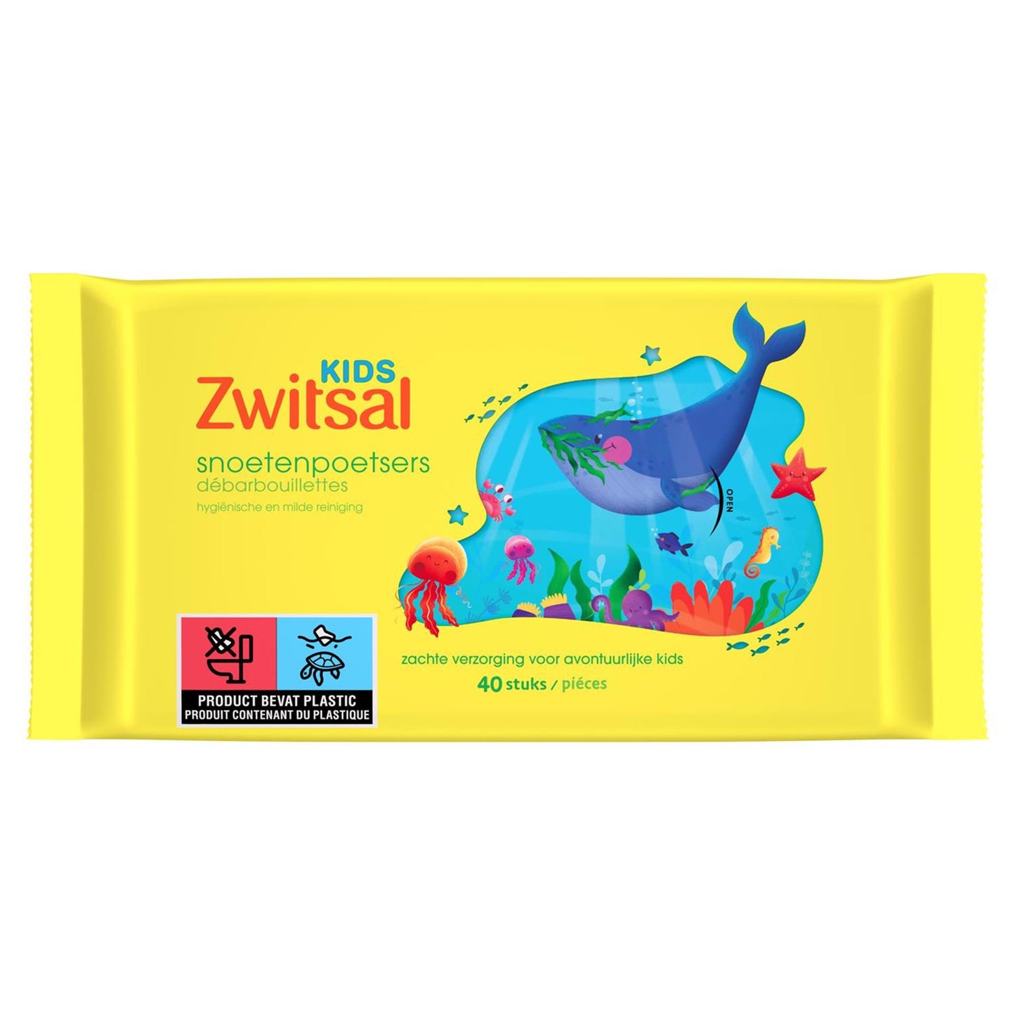 Limpiadores de snoot Zwitsal animales marinos