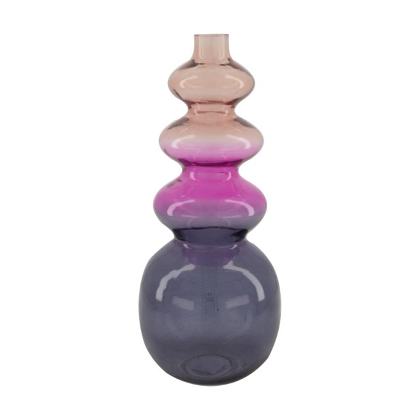 Dijk natural collections jarrón cristal ø15x36cm rosa mixto