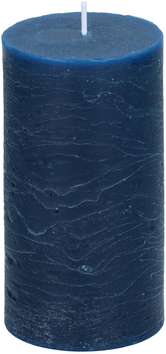 Arti casa stompkaars ø7 x 13 cm - 46 branduren - blauw