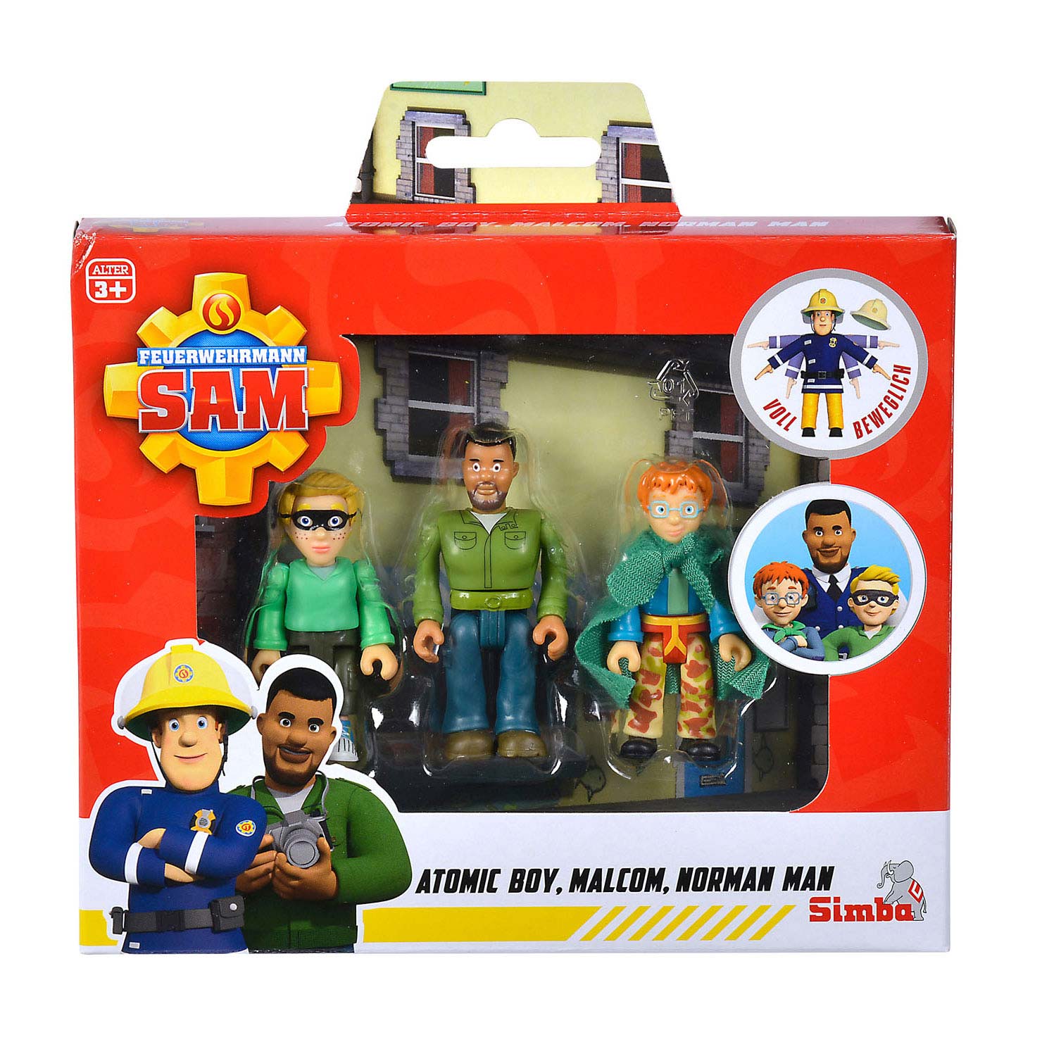 Simba Brandweerman Sam Mountain 4x4 met figuur Simba Brandweerman Sam Mountain 4x4 met figuur
