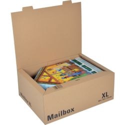 Scatola pieghevole xl 460x333x171mm cartone marrone 10 pezzi
