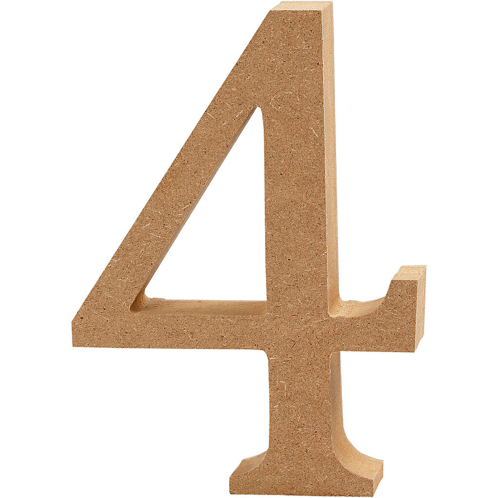 Creative Company Numero 4 MDF 8CM, 1 °.