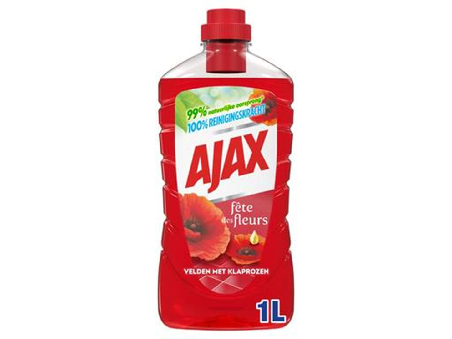 Detergente multiuso Ajax 1000ml fiori rossi | 4 pezzi