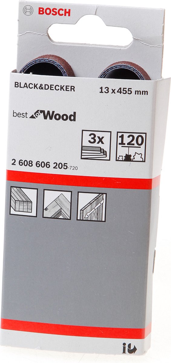 Bosch 3 neumáticos 13x457 mejor madera+pintura, 120