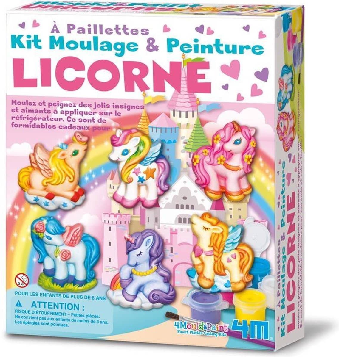 Creazione di un unicorno 4m con intonaco e intonaco di pittura
