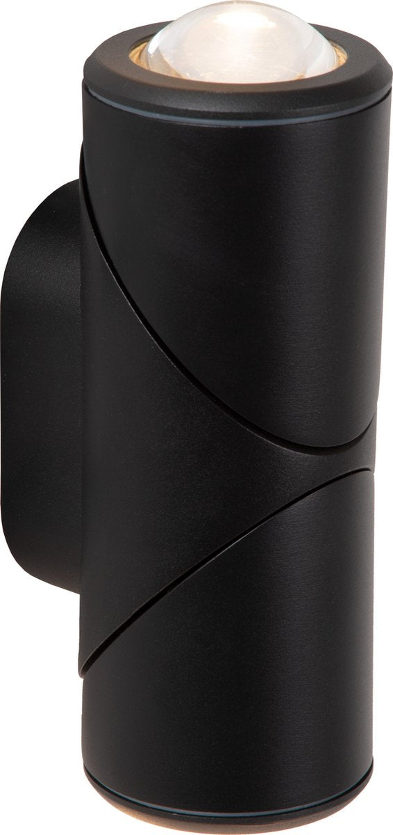 Lucide in - wall lampada da parete spot per interni esterni - led - 2x5w 2700k - ip65 - nero