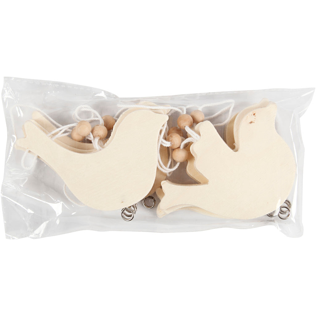 Creativ company colomba della pace, misura 7,5x9,5 cm, spessore 4 mm, 10 pezzi 1 scatola