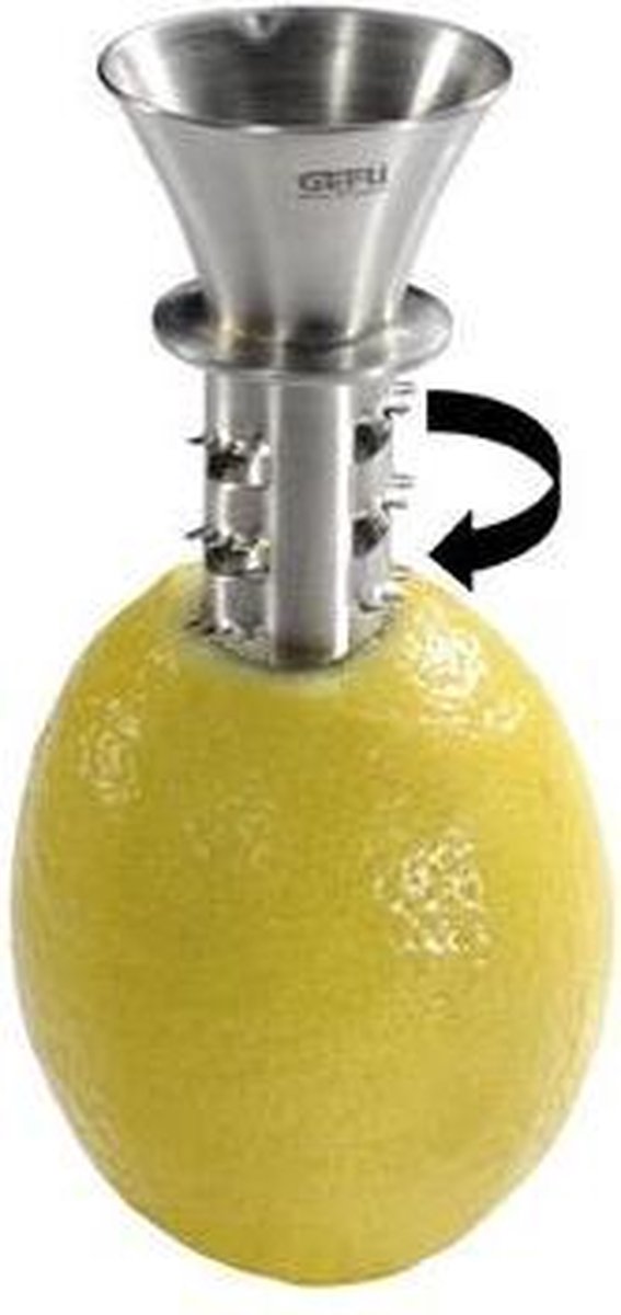 Spremiagrumi Gefu presco - beccuccio versatore spremilimoni - acciaio inossidabile - per limone, lime e arancia
