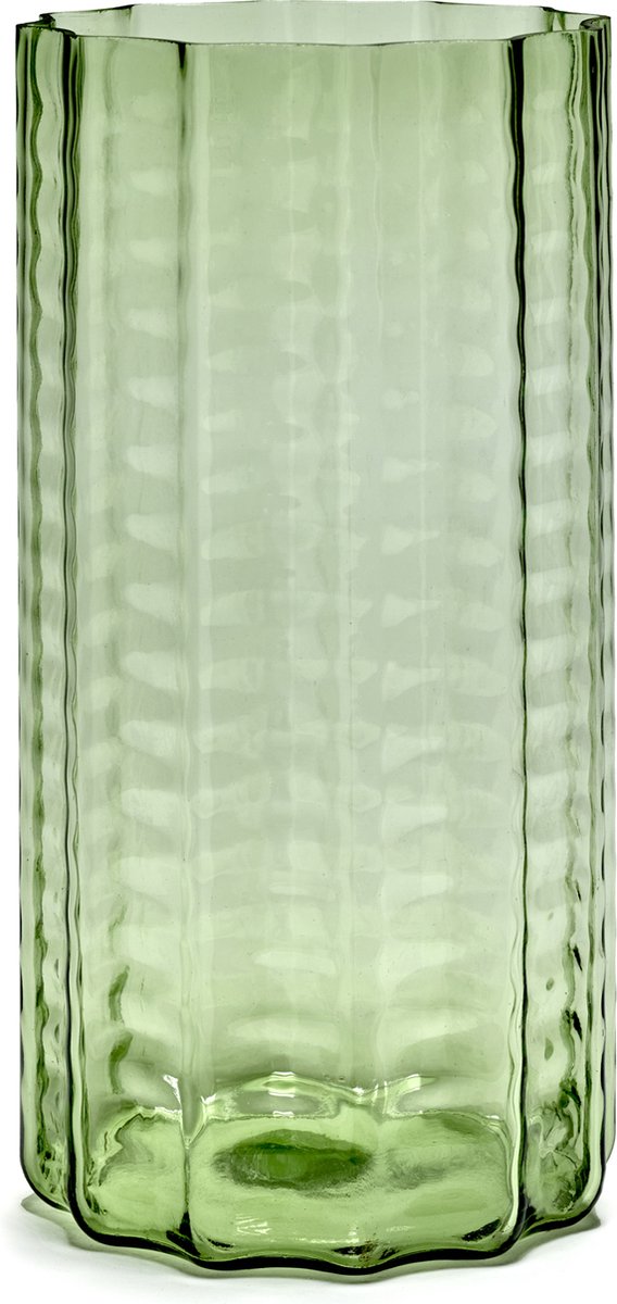 Serax - ruben deriemaeker Waves - vaso - verde trasparente - 18 ø - h 35cm - 2.88kg