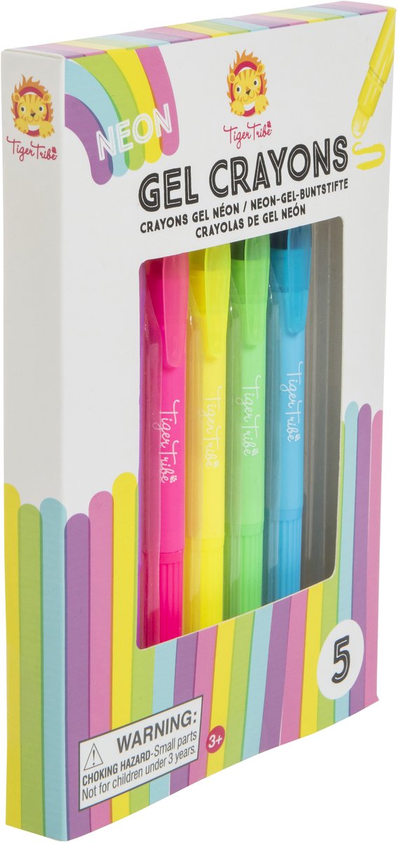 SelectA Neon Gel Chalks, 5st.