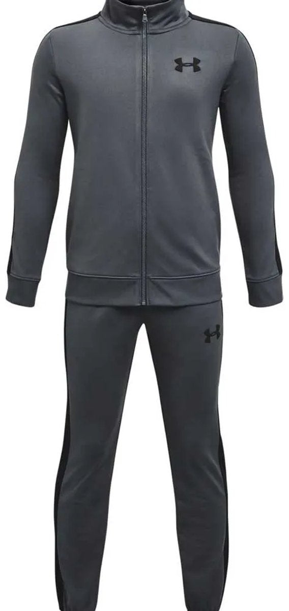 Tuta da ginnastica da ragazzo Under Armour Ua Rival in maglia grigia - grigio pece - nera