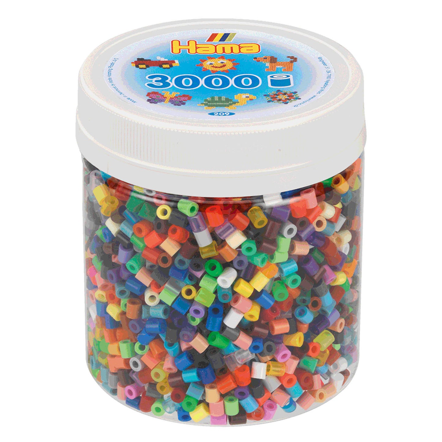Hama Iron Beads in the Color Mix (68), 3000st.