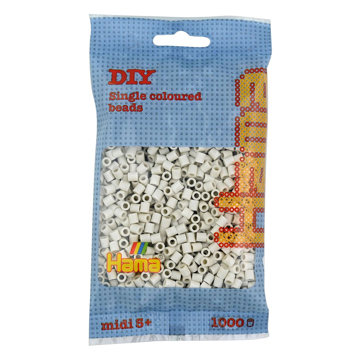 Hama String Beads Cloudy White (77), 1000st.