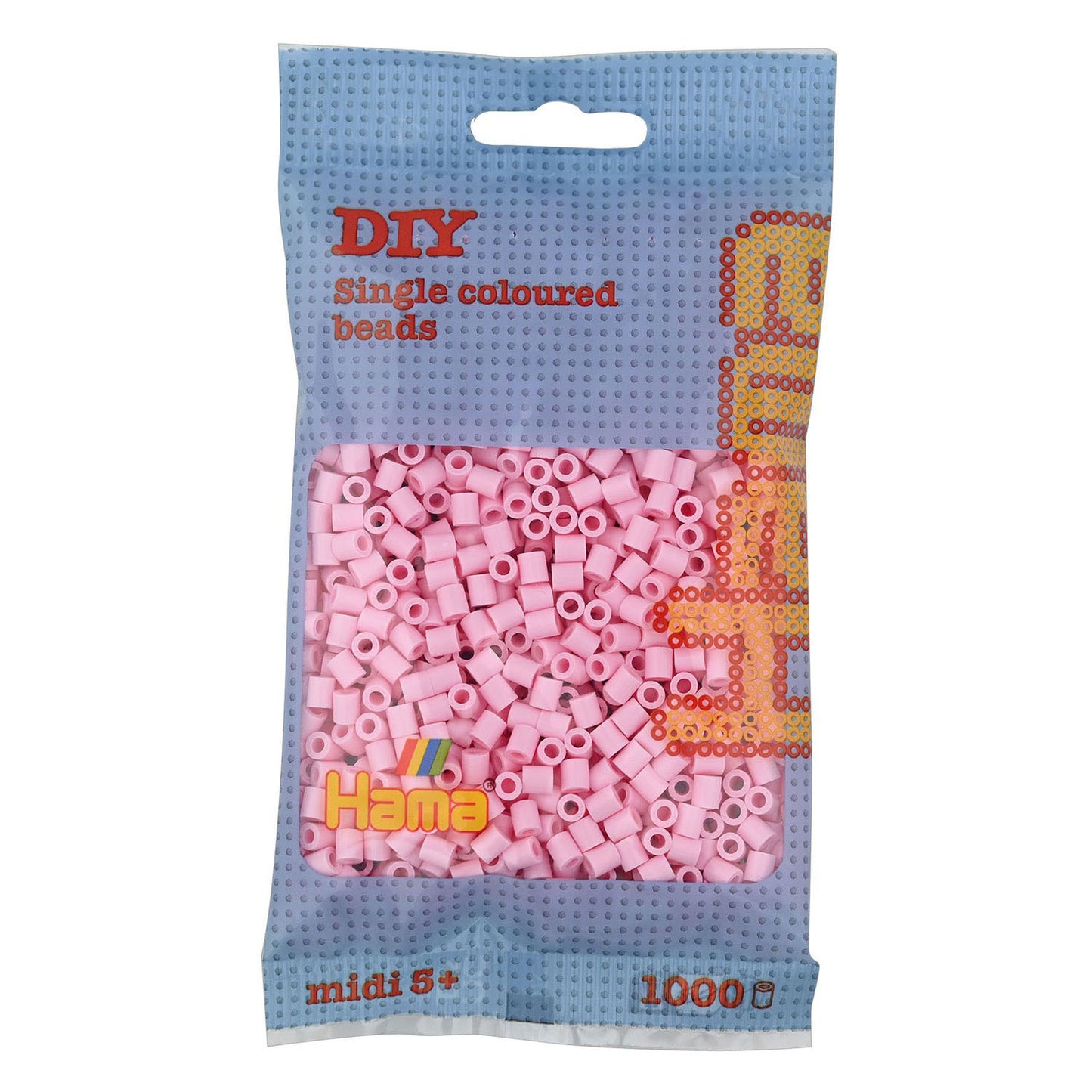 Hama String Beads Pink (95), 1000.