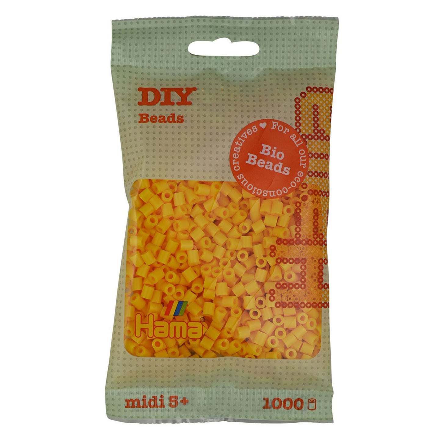 Hama Bio String Beads Yellow (003), 1000st.