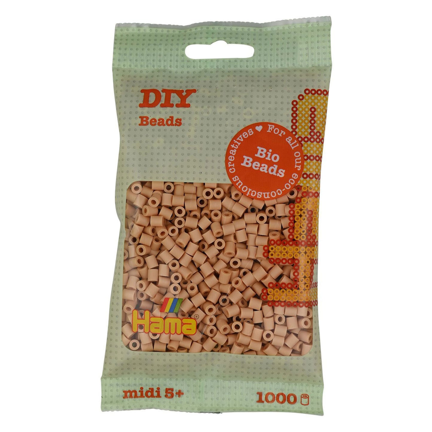 Hama Bio String Beads Beige (027), 1000st.