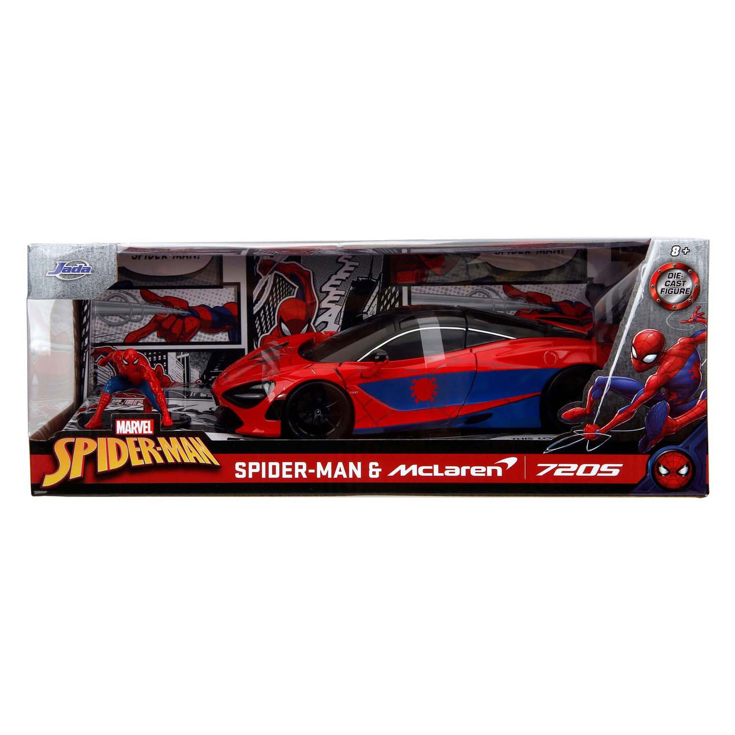 Jada giocattoli jada marvel spider-man mclaren 720s 1:24