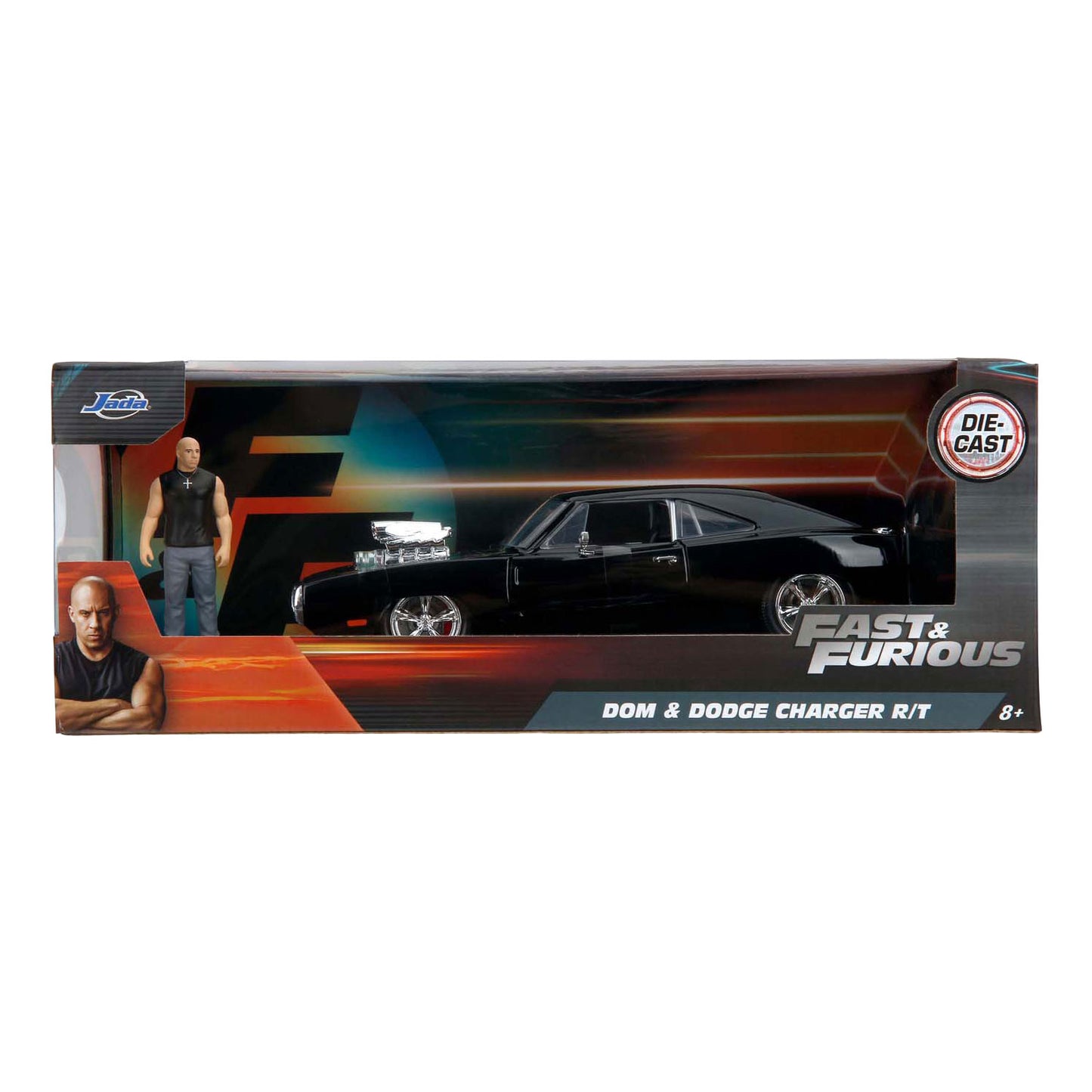 Jada Toys Jada Fast Furious 1970 Dodge Charger y figura 1:24