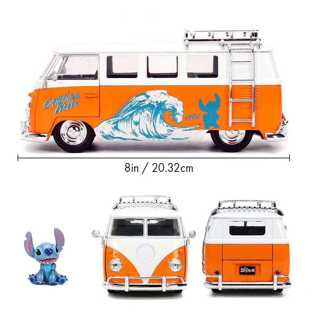 Jada toys - stitch 1961 vw bus 1:24 - 9336340314r01
