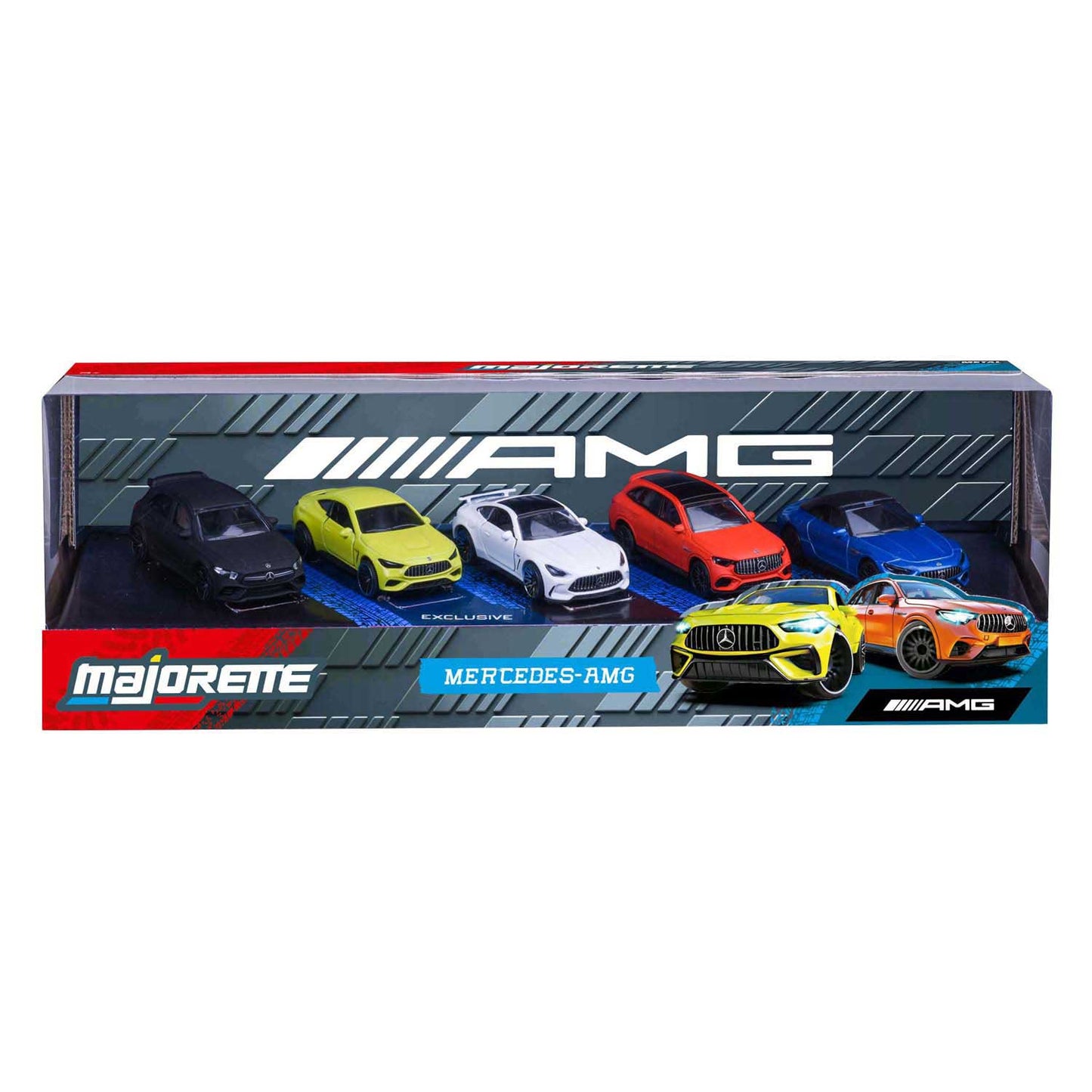 Set Majorette Mercedes-AMG, 5 pezzi.
