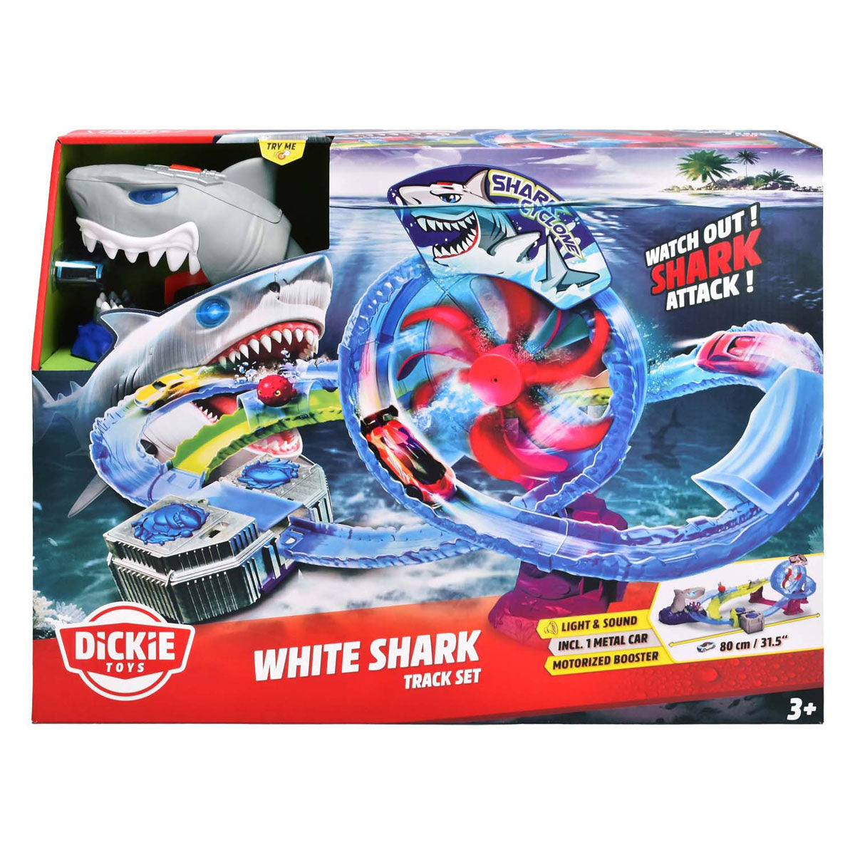 Conjunto de pistas Dickie White Shark