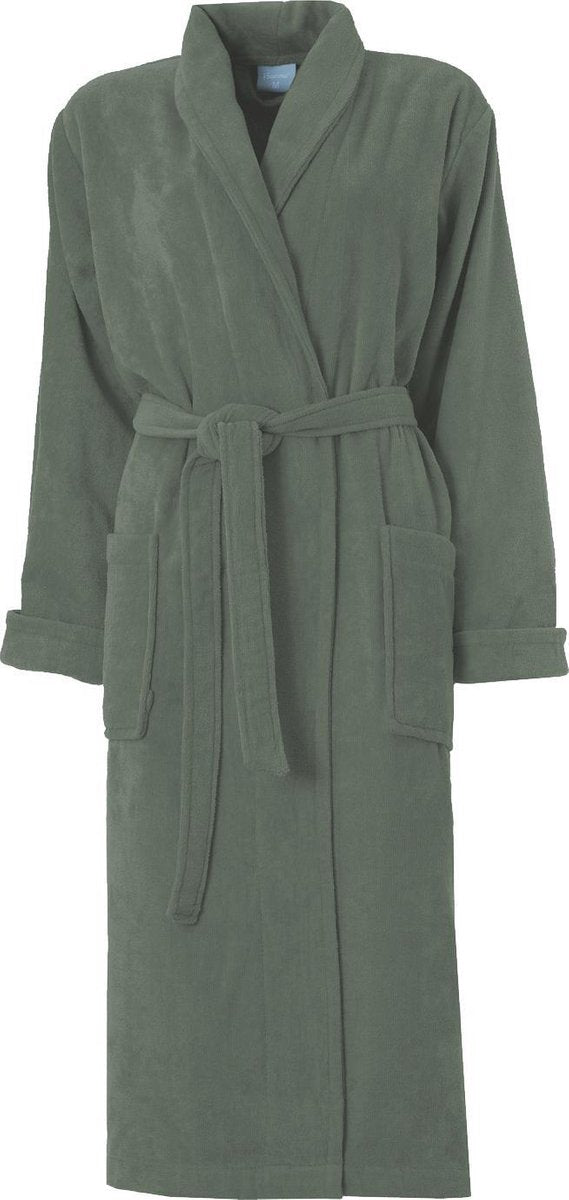 Caballito de mar - albornoz puro - algodón - suave - felpa - verde - xl