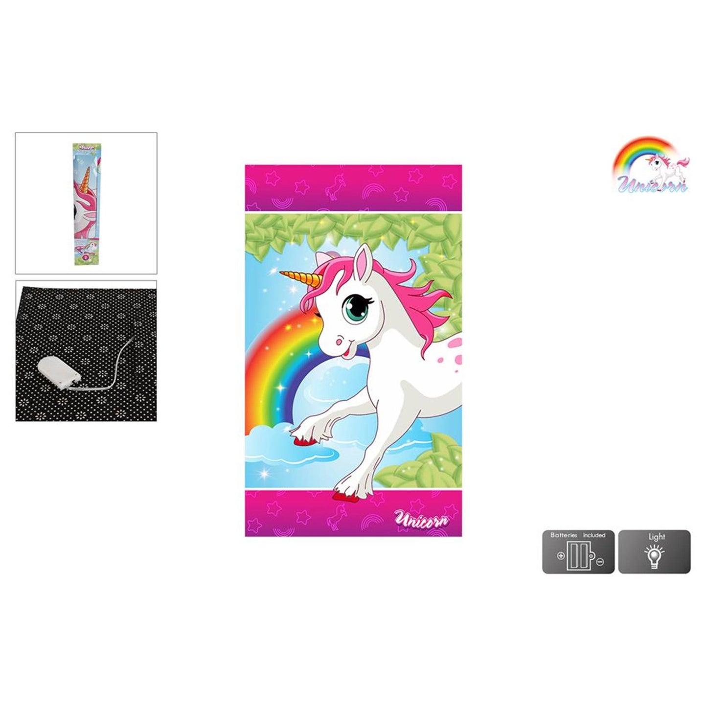 Rug Unicornio con luces LED