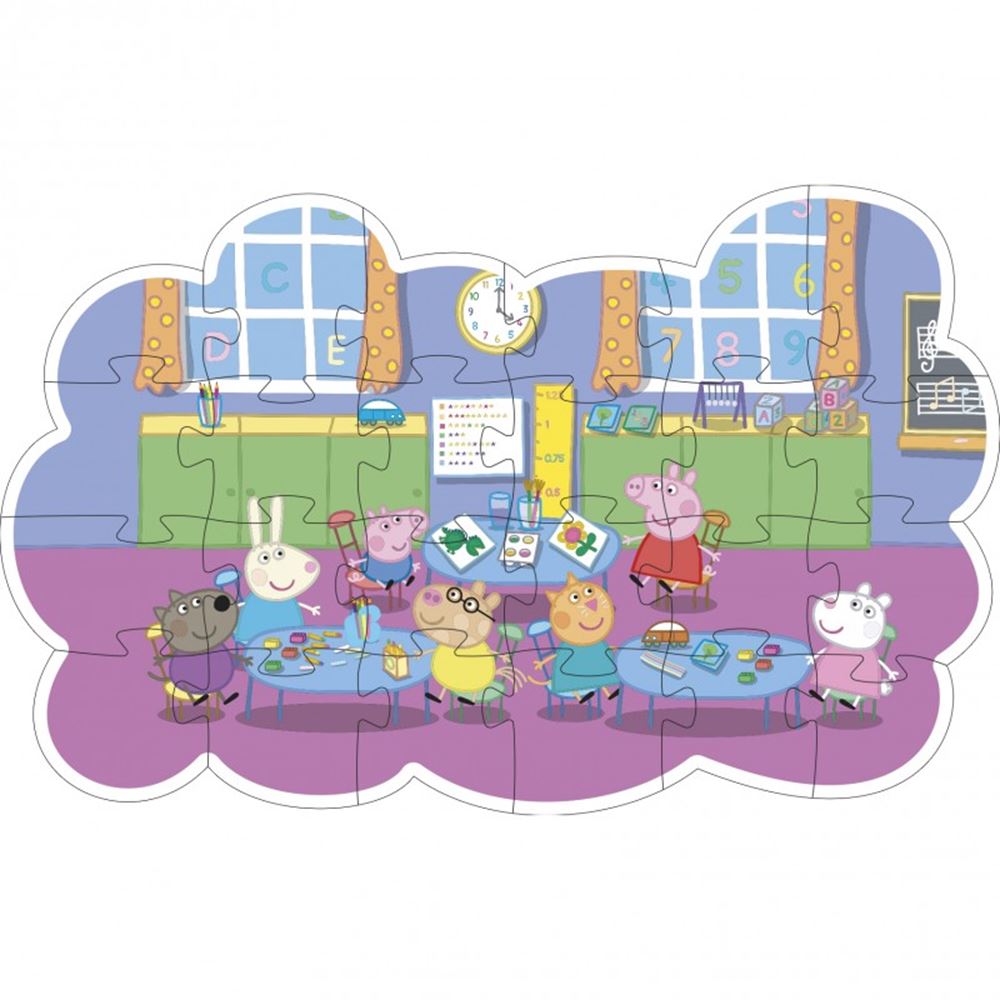 Puzzel peppa pig. 24 stukjes. 3+