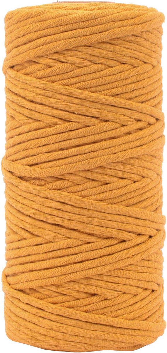 Vaessen creative • cuerda macramé 3mmx100m amarillo ocre
