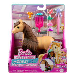 Barbie pony + asistente de recuento de piezas