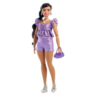 Pantaloncini viola in stile di moda di Barbie