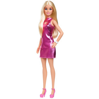 Barbie fashionista pop rosa vestido de corazón cortado