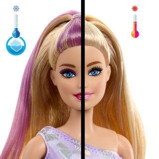 Barbie party unboxed 2 1 muñeca con vestido rosa claro