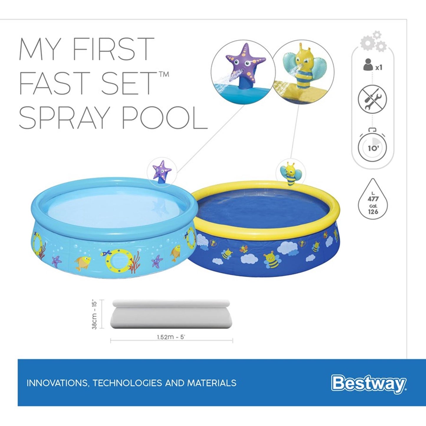 Bestway primera piscina fastset 152x38cm