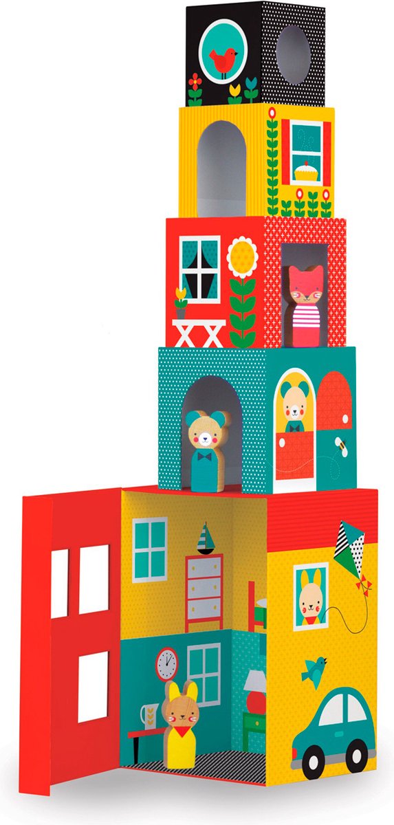 Petit collage torre apilable peekaboo junior