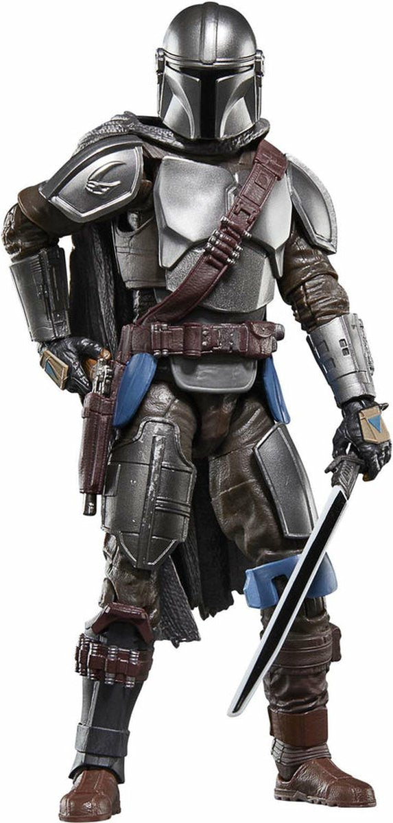 Hasbro star wars the mandalorian – action figure serie nera – miniere di mandalore – 15 cm