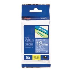 Nastro per etichette brother tze535 12mmx8m bianco blu