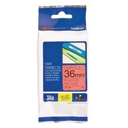 Nastro per etichette brother tze461 36mmx8m nero rosso