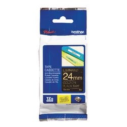 Nastro per etichette brother tze354 24mmx8m oro nero