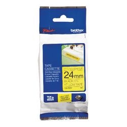 Cinta adhesiva extra brother tzes651 24mmx8m negro amarillo