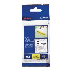 Nastro adesivo extra brother tzes121 9mmx8m nero trasparente