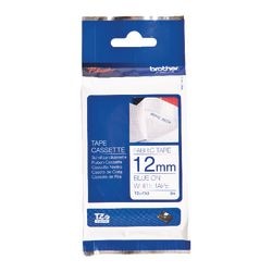 Nastro per etichette brother tzefa3 blu, bianco 12mmx3m