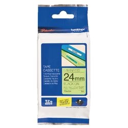 Nastro per etichette brother tzec51 nero, giallo 24mmx5m