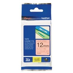 Nastro per etichette brother tzeb31 12mmx8m nero arancione