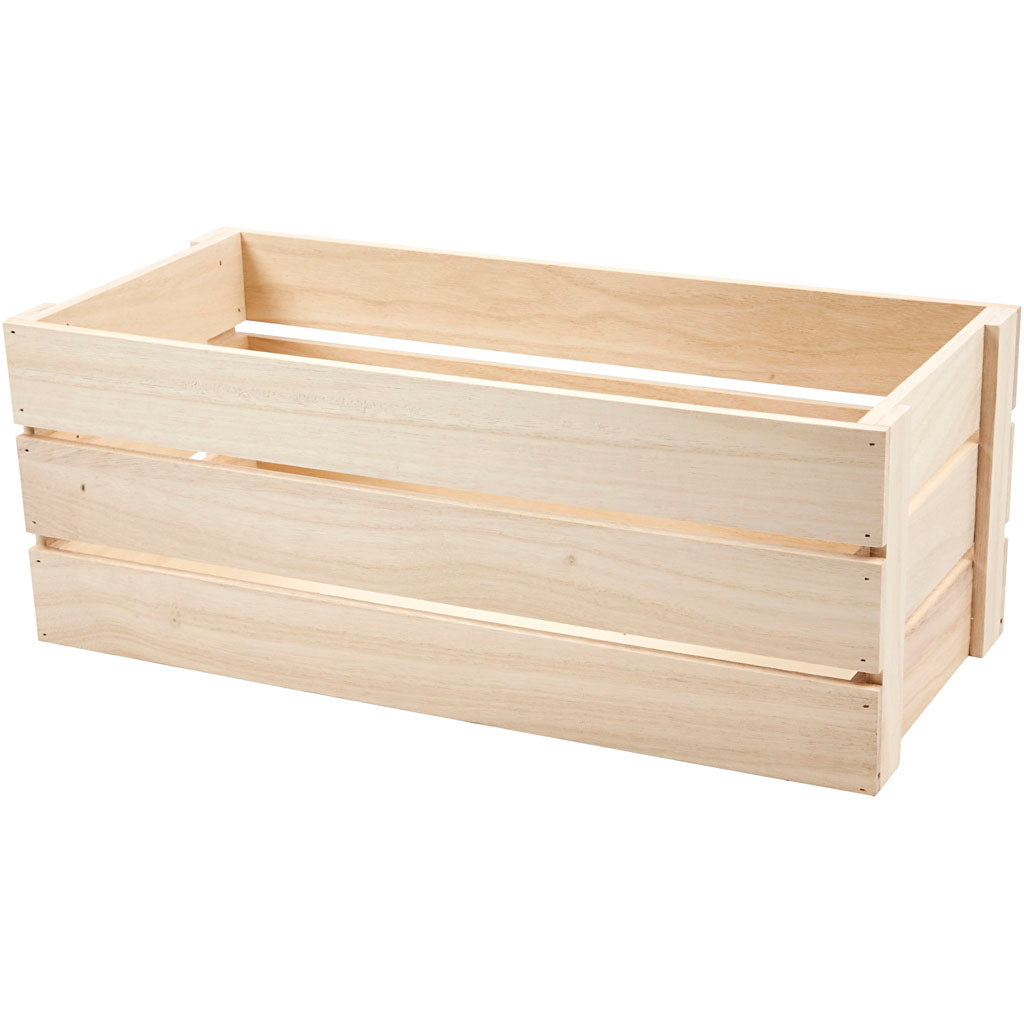 Cassetta in legno Creative Company, h: 17 cm, dimensioni 45x20 cm, max. 8 kg, 1 pezzo