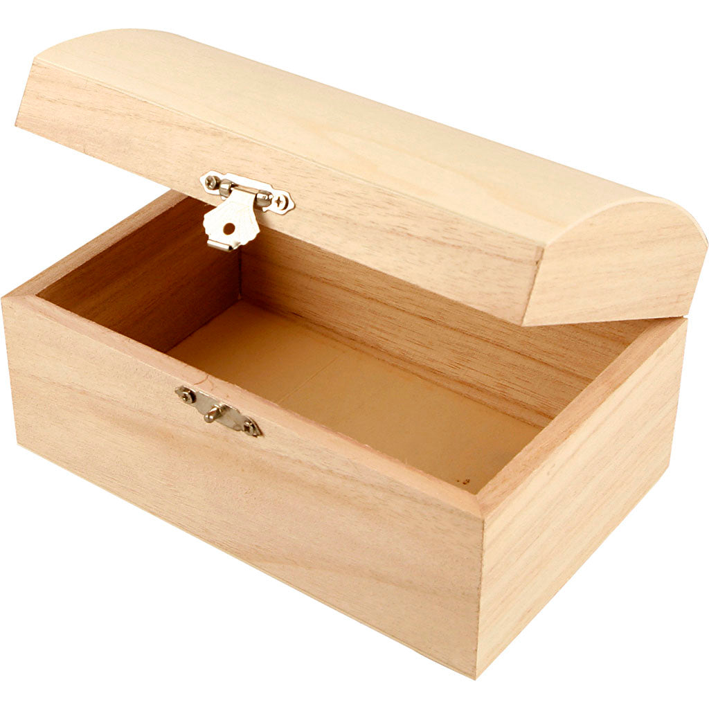 Cofre del tesoro de madera pequeño