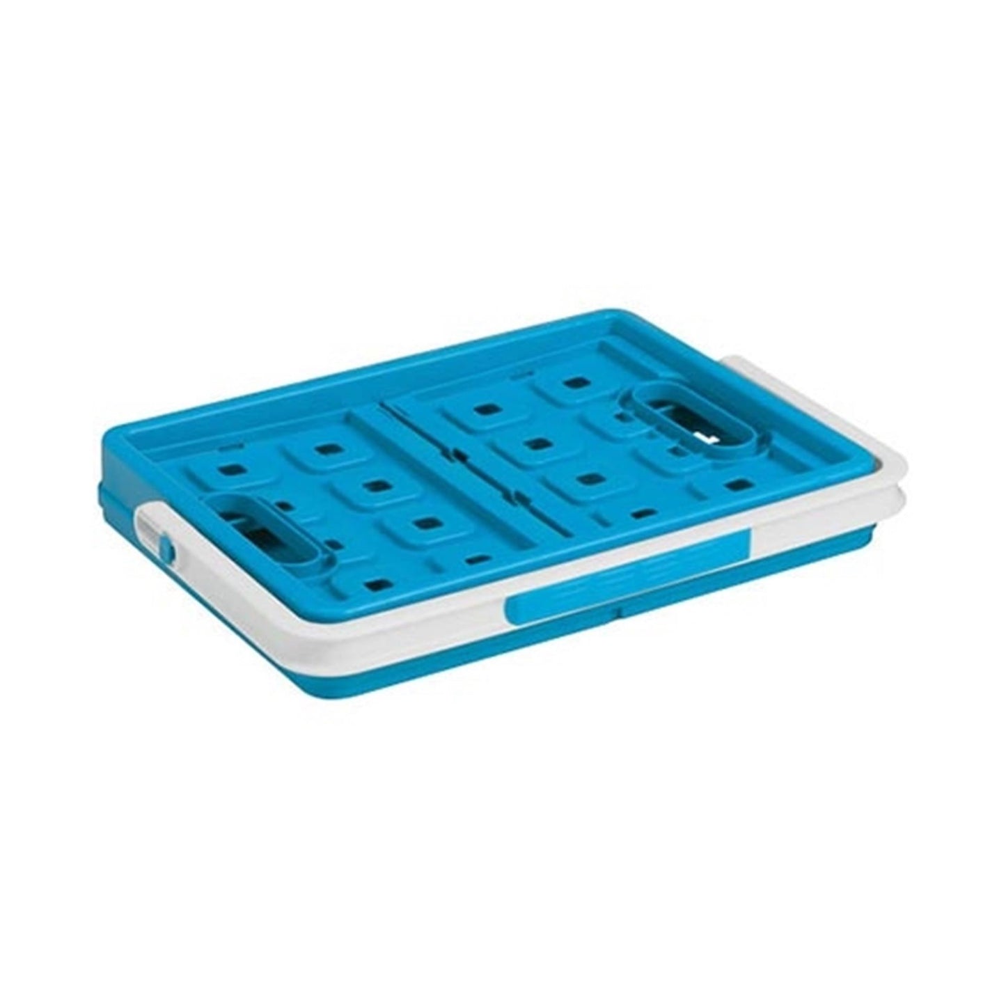 Cassetta pieghevole Sunware 24 litri blu bianco