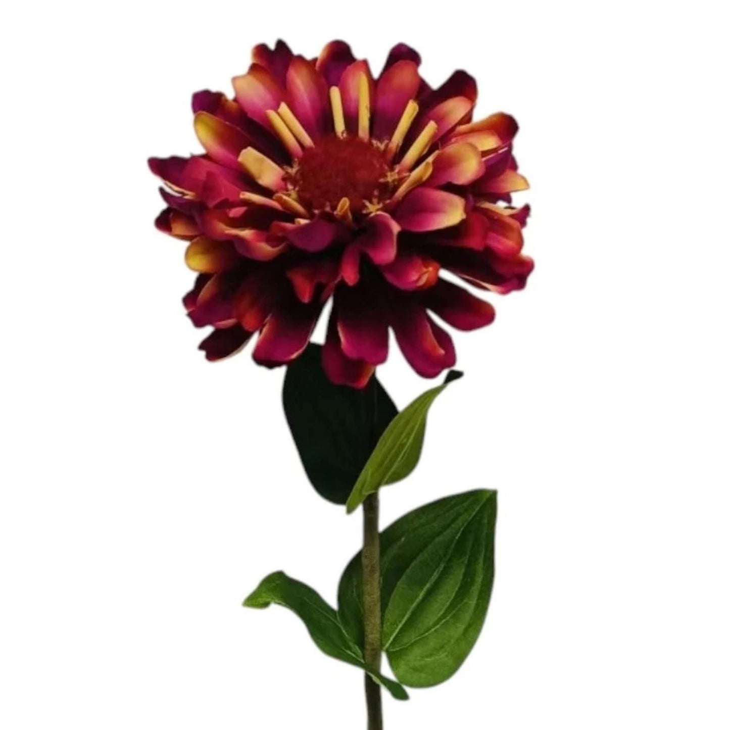 Fiore artificiale atmosfera signorile zinnia viola 58 cm