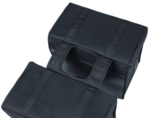 Basil Kavan Eco Classic Bicycle Bag - Canvas orgánico sostenible - Negro - 68L