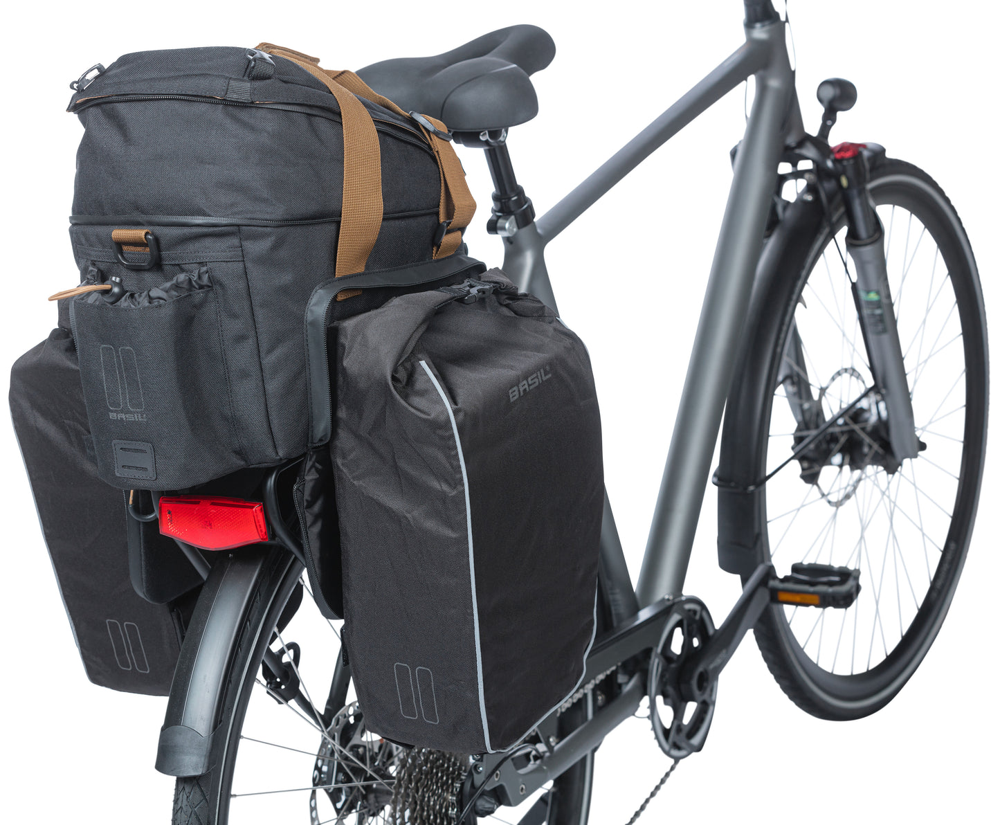 BASIL Miles XL Bagagedragertas Waterdicht Heren Fiets Zwart
